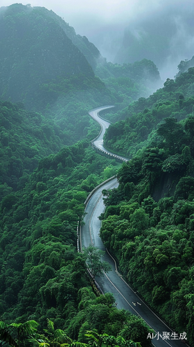 模仿青山绿水马路开车特点的8K画