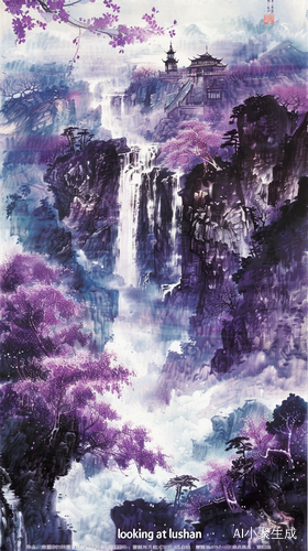 大自然的壮美与神奇之《望庐山瀑布》