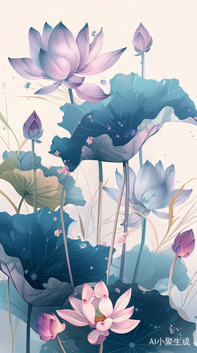 和气生财，荷花与茄子花的绝美获奖作品