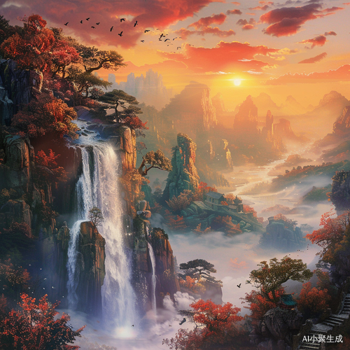 气韵生动的隋唐宋山水画8K