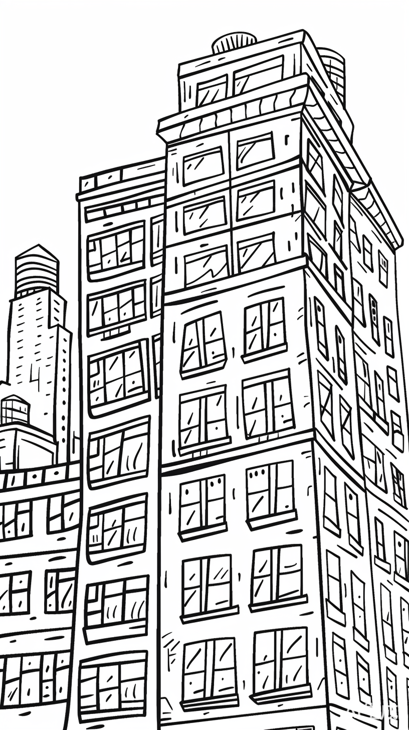 高楼大厦上的易拉罐