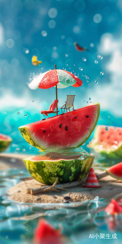 梦幻夏日西瓜片池