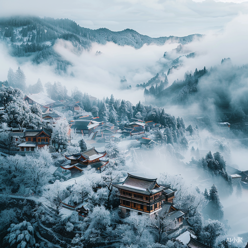 贵州小镇云海胜景