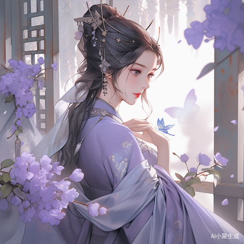 安静小妇人，宅院门口等待情郎