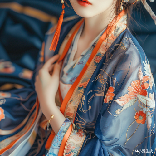 古代女主流动丝绸，古风少女汉服写真