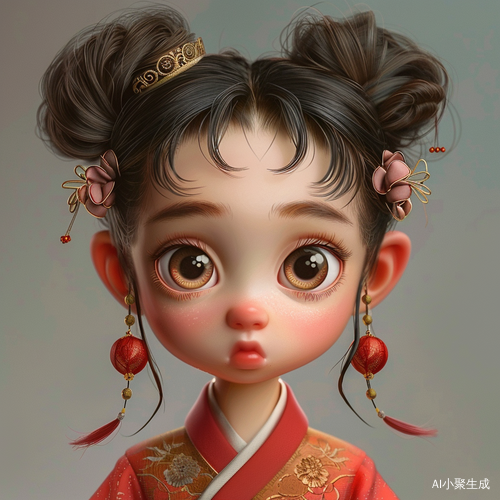 中国女孩诱人长发及大眼睛
