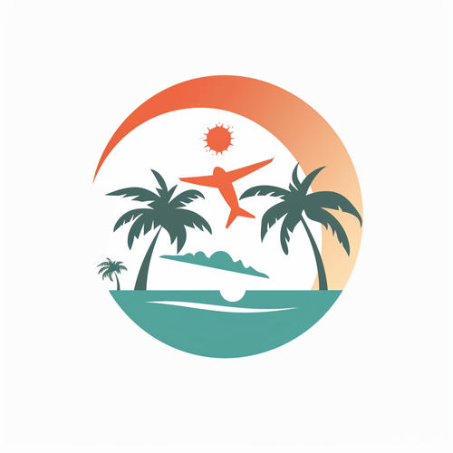 高级简约现代旅游策划公司logo设计