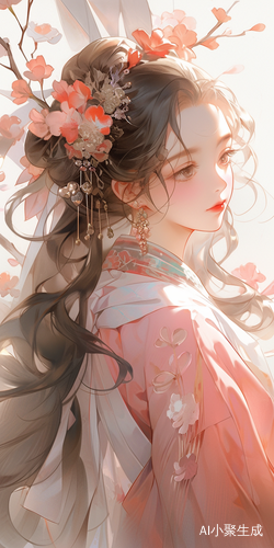 桃花眼女子，美如仙境