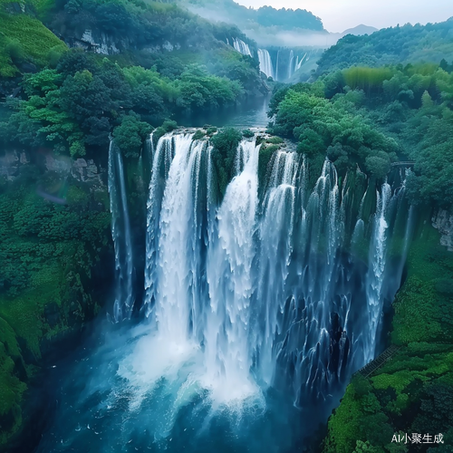 壮观秀丽：黄果树瀑布如诗如画飞流直下
