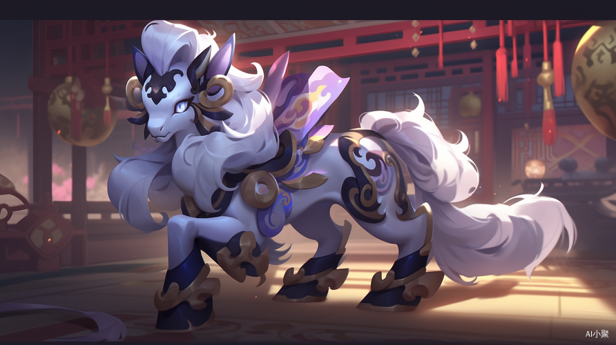 Fantasy Game Art of Kindred Pony in Chinese Style