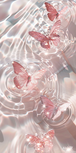 Ethereal Butterfly Reflections in Soft Tones