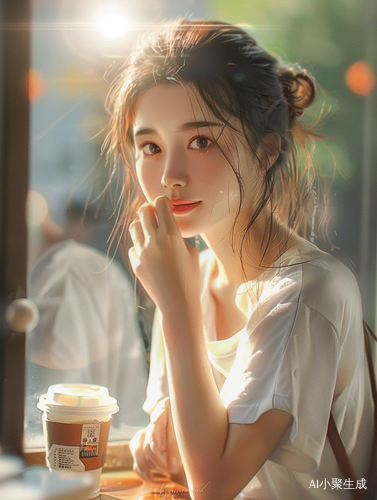 阳光下的中国少女