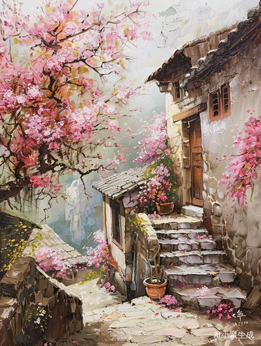 唯美意境的油画风景
