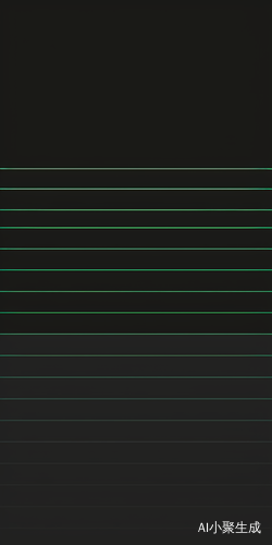 Chic Black Phone Screensaver with Green Lines