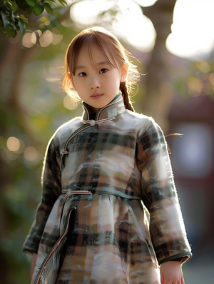 中国女孩黑色头发小时候照片