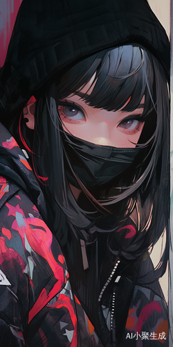 Anime Graffiti Girl in Ultra-Detailed Dark Portraits