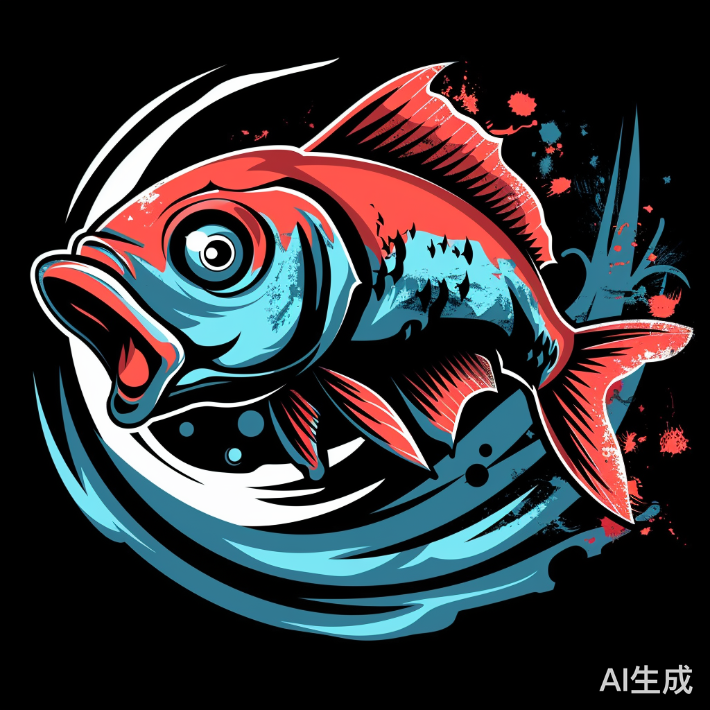 摸鱼小队队标设计简笔