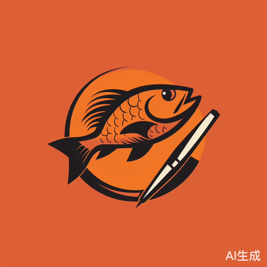 摸鱼小队队标设计简笔