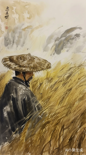 金黄麦穗下的劳作与汗水