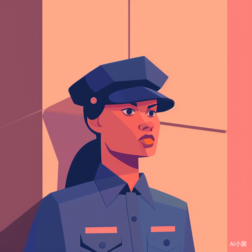 方块人女警察