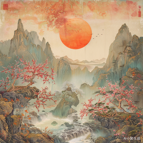 旭日东升，生机勃勃