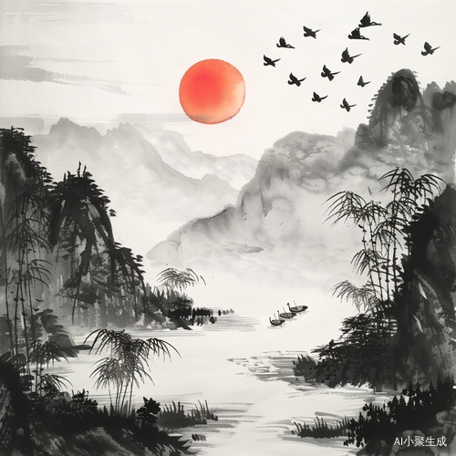 旭日东升，生机勃勃