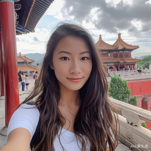 亚洲女性在中国寺庙自拍