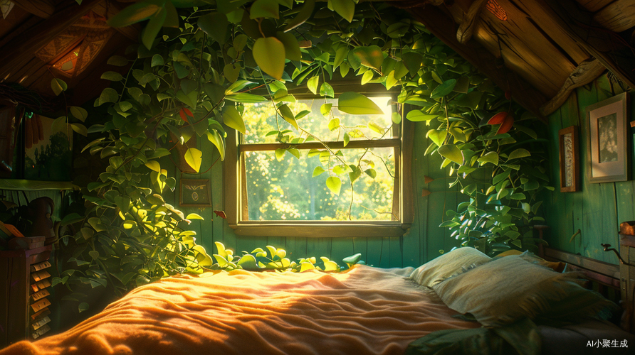 阳光照射布鲁的小屋