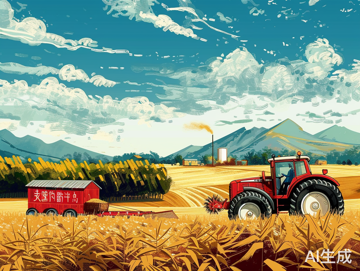 现代农业活动插画场景