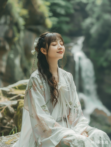 8K超现实清凉写真: 中国古代邻家女孩