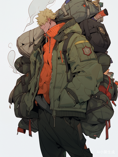 末日风格破旧便服