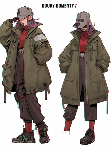 末日风格破旧便服