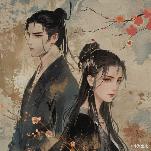 公主与黑发皇子的小说封面设计