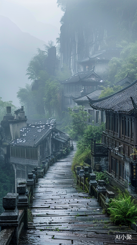 烟雨水乡飘风悬崖