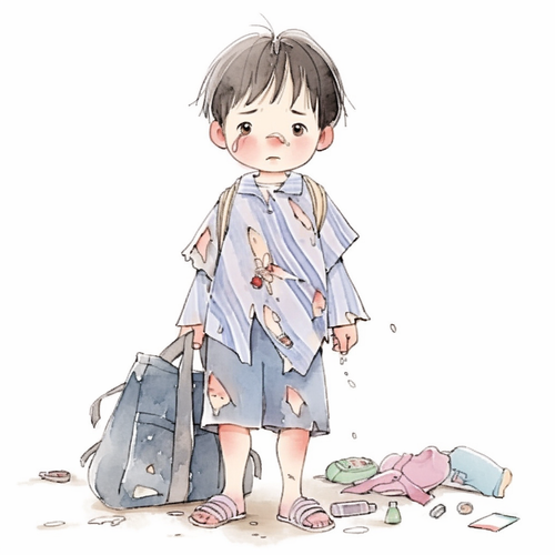 倔强的小男孩