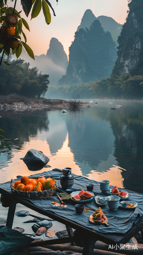 露营餐桌上的新鲜水果