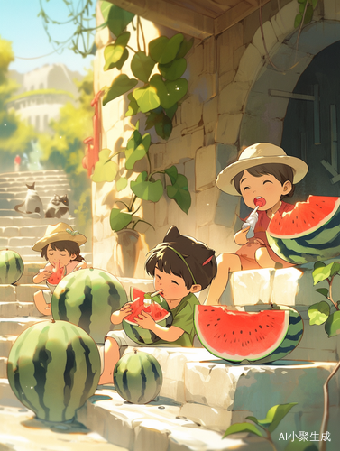 夏日怀旧慵懒治愈插画风