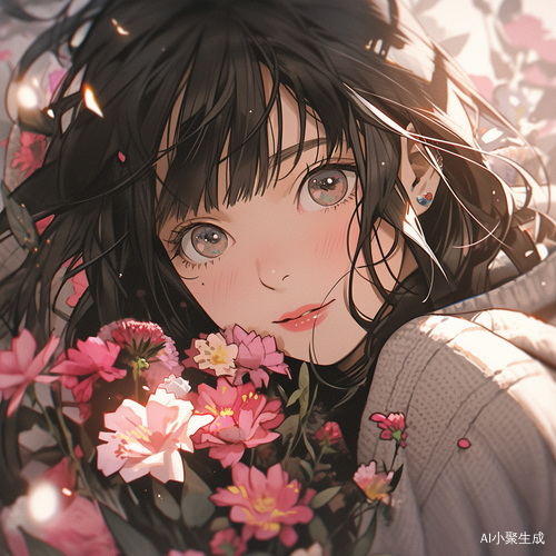 美少女自拍花海电影感