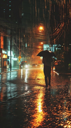 暴雨袭城：下班族与大自然的搏斗