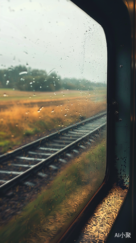 动车穿越原野，雨中治愈之旅