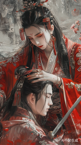 古风美男美女剑拔弩张