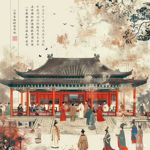 中国风了凡四训字体海报