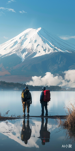 日本富士山的震撼