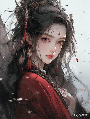 古风动漫插画-张静娜风格高清特写