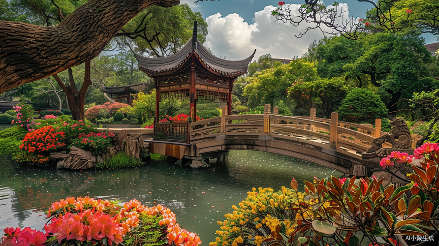 Traditional Beauty: Chinese-Style Garden Landscape