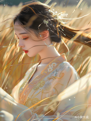 古代绝色女子思念梦中人