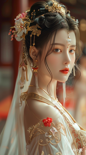 Chinese Style Beauty in Ancient Costume