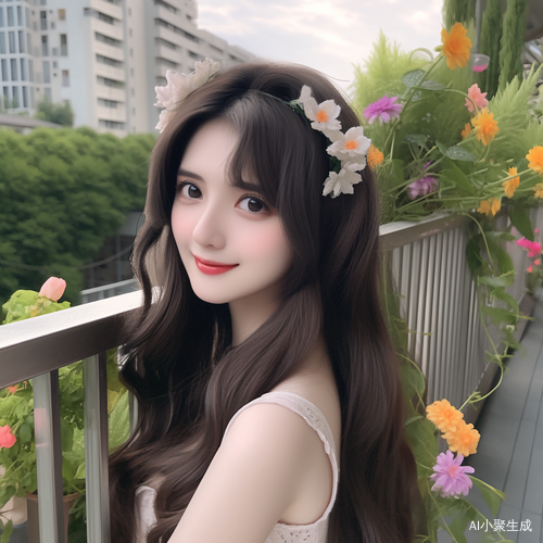意大利女人在阳台上吹奏gremote-flute-bpperlhibili