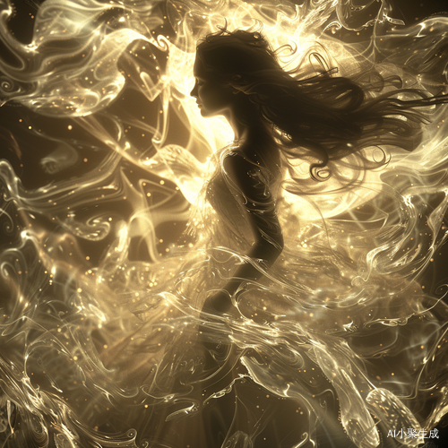 浪漫古风仙女逆光光芒