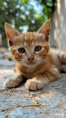 Tangerine Pulp Cat: Realistic Street Style Baby